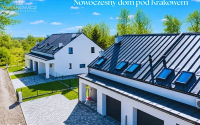 Nowoczesny dom z pompą ciepła i klimatyzacją, Kłaj, pow. wielicki