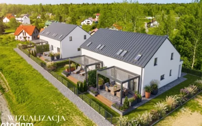 Nowoczesny dom z pompą ciepła i klimatyzacją, Kłaj, pow. wielicki